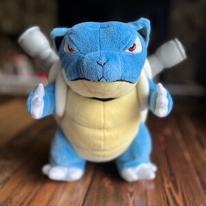 POKÉMON • Blastoise 10” turtle plush stuffed animal toy blue Nintendo vintage